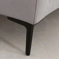 VIG Living Room Divani Casa Paraiso - Modern Grey Fabric Right Facing Sectional Sofa