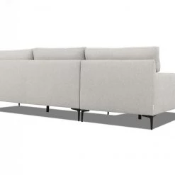 VIG Living Room Divani Casa Paraiso - Modern Grey Fabric Left Facing Sectional Sofa