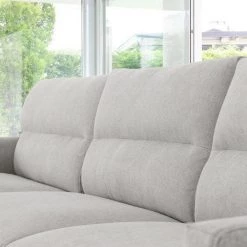 VIG Living Room Divani Casa Paraiso - Modern Grey Fabric Left Facing Sectional Sofa
