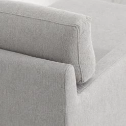 VIG Living Room Divani Casa Paraiso - Modern Grey Fabric Left Facing Sectional Sofa