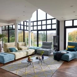 VIG Living Room David Ferrari Pashmina - Contemporary Multi Colored Fabric Modular Sectional Sofa