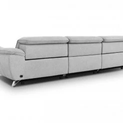 VIG Living Room Divani Casa Paul - Contemporary Grey Fabric Sofa W/ Electric Recliners