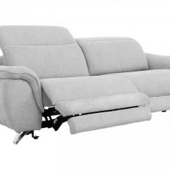 VIG Living Room Divani Casa Paul - Contemporary Grey Fabric Loveseat W/ Electric Recliners