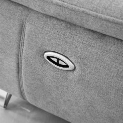 VIG Living Room Divani Casa Paul - Contemporary Grey Fabric Loveseat W/ Electric Recliners