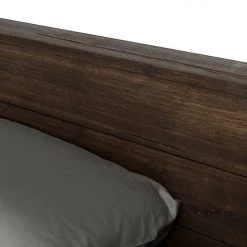 VIG Beds & Headboards Modrest Wharton Modern Dark Aged Oak Bed