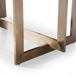 VIG Modrest Pike - Modern Black Ash & Brass Dining Table Dining Room