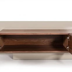 VIG Nova Domus Pompeii Contemporary Grey & Walnut TV Stand