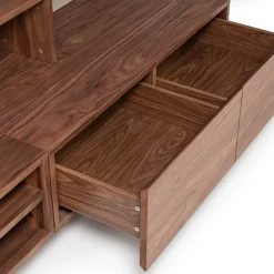 VIG Nova Domus Pompeii Contemporary Grey & Walnut TV Stand