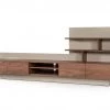 VIG Nova Domus Pompeii Contemporary Grey & Walnut TV Stand