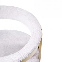 VIG Modrest Pontiac - Modern Beige Wool Velvet & Gold Dining Chair Dining Room