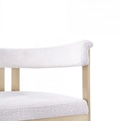 VIG Modrest Pontiac - Modern Beige Wool Velvet & Gold Dining Chair Dining Room