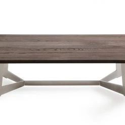 VIG Living Room Modrest Wharton Modern Dark Aged Oak Coffee Table