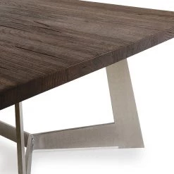 VIG Living Room Modrest Wharton Modern Dark Aged Oak Coffee Table
