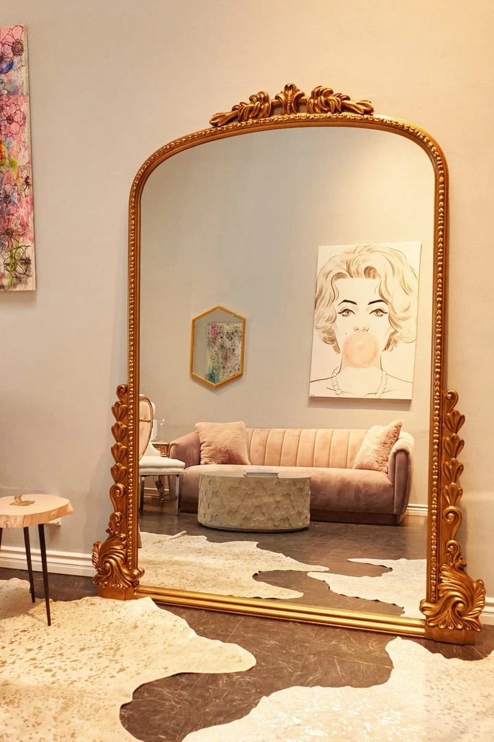 HG Gleaming Fleur Full Length Mirror Home Decor