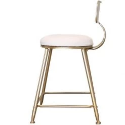 Oberlo Nordic Golden Counter Stool Dining Room