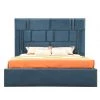 VIG Bedroom Modrest Adonis Blue Fabric Bed