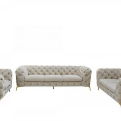 VIG Divani Casa Quincey - Transitional Velvet Sofa Set