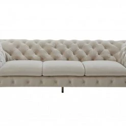 VIG Divani Casa Quincey - Transitional Blue Velvet Sofa