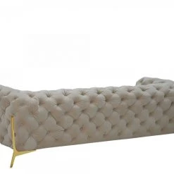 VIG Divani Casa Quincey - Transitional Blue Velvet Sofa