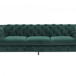 VIG Divani Casa Quincey - Transitional Blue Velvet Sofa