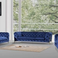 VIG Divani Casa Quincey - Transitional Velvet Sofa Set