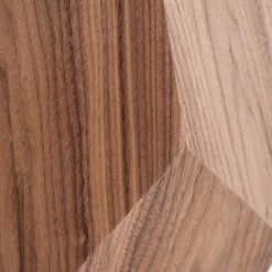 VIG Modrest Rackham Modern Walnut & Smoked Glass Coffee Table Living Room