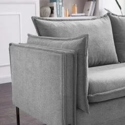 VIG Living Room Divani Casa Randolf - Modern Grey Loveseat