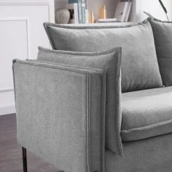 VIG Divani Casa Randolf - Modern Grey Fabric Sofa By Hollywood Glam Living Room