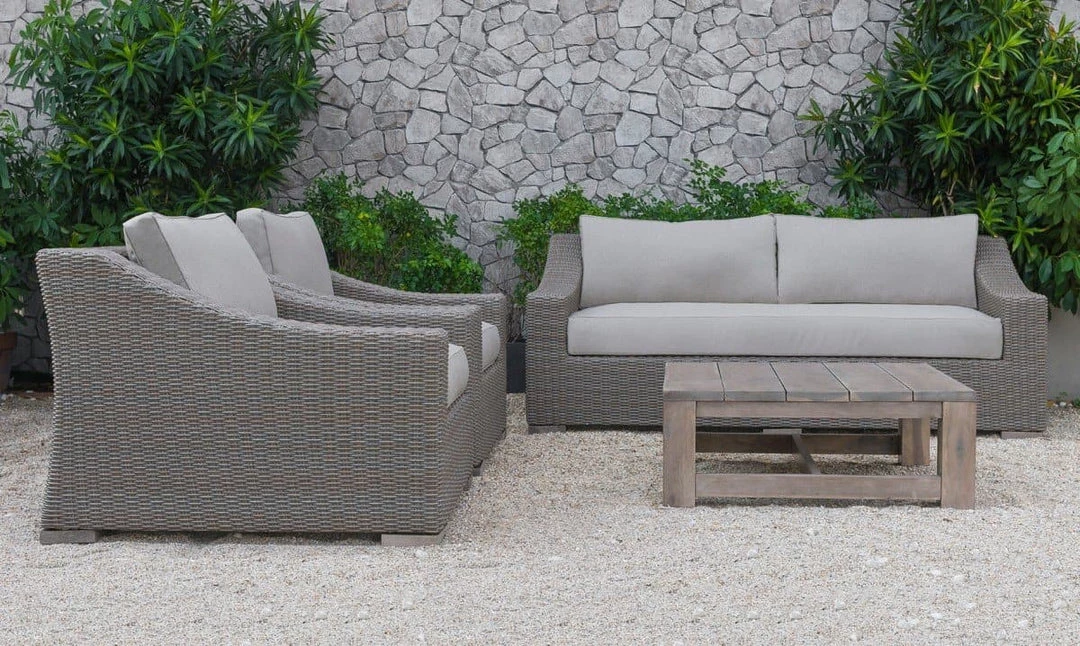 VIG Renava Palisades Outdoor Beige Wicker Sofa Set