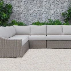 VIG Renava Pacifica Outdoor Beige Sectional Sofa Set