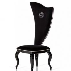 VIG A&X Sovereign - Transitional Black Fabric Chair (Set Of 2) Dining Room