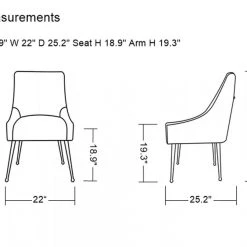 VIG Modrest Castana Modern Velvet & Gold Dining Chair (Set Of 2)