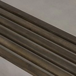 VIG Modrest Delaware Modern Concrete & Acacia Square Coffee Table