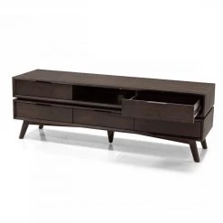 VIG Side & Console Table Modrest Roger - Mid Century Acacia TV Stand