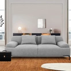 VIG Divani Casa Ronny - Modern Grey Loveseat Living Room