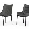 VIG Modrest Roz - Modern Grey Leatherette Dining Chair (set Of 2) Dining Room