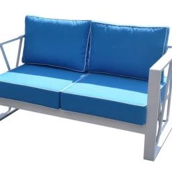 VIG Renava Palms Outdoor Blue & White Sofa Set