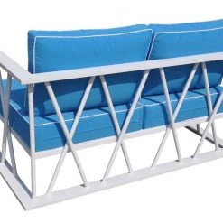 VIG Renava Palms Outdoor Blue & White Sofa Set