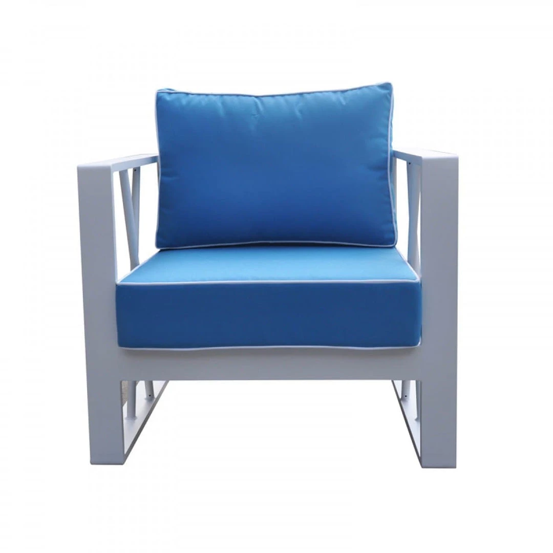 VIG Renava Palms Outdoor Blue & White Sofa Set