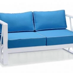 VIG Renava Palms Outdoor Blue & White Sofa Set