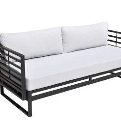 VIG Renava Wharf Outdoor Grey & Black Sofa Set