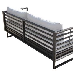 VIG Renava Wharf Outdoor Grey & Black Sofa Set