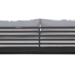 VIG Renava Wharf Outdoor Grey & Black Sofa Set