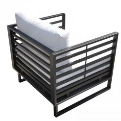 VIG Renava Wharf Outdoor Grey & Black Sofa Set