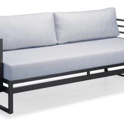 VIG Renava Wharf Outdoor Grey & Black Sofa Set