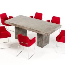 VIG Modrest Saber Modern Concrete Dining Table Dining Room