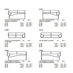VIG Living Room Estro Salotti Sacha - Modern Leather Reversible Sectional Sofa Bed With Storage