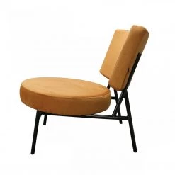 VIG Living Room Modrest Sami - Modern Orange Velvet Accent Chair