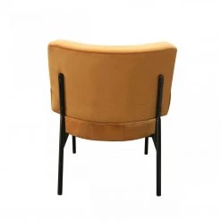 VIG Living Room Modrest Sami - Modern Orange Velvet Accent Chair
