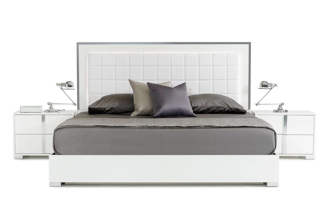 VIG Modrest San Marino Modern White Bed